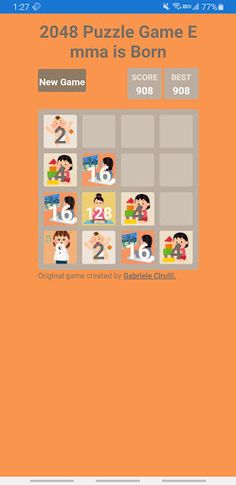 2048 Puzzle Game Emma is Born - Screenshot 2