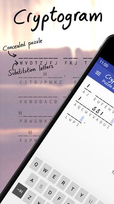 Cryptogram - puzzle quotes - Screenshot 1