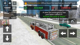 Fire Truck Rescue Simulator - Screenshot 1