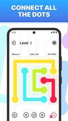 Lined - connect the dots game - Screenshot 1