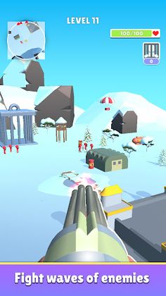 Castle Defender :Machine Gun3D - Screenshot 2