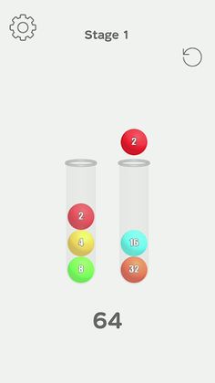 Ball Sort 2048 - Screenshot 1