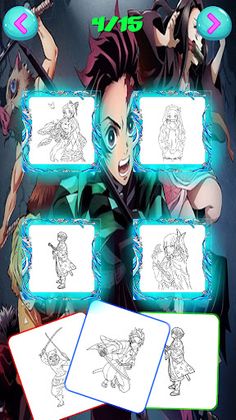 Demon Slayer Coloring. - Screenshot 1