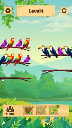 Bird Color:Sort Puzzle Game - Screenshot 3