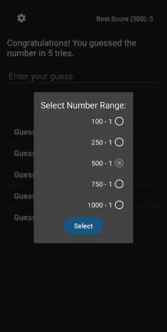 Guess the number - Screenshot 3