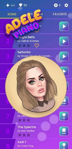 Adele songs Piano Tiles - Screenshot 3