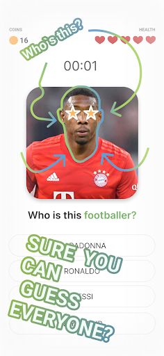 Football Quiz - Guess a player - Screenshot 3