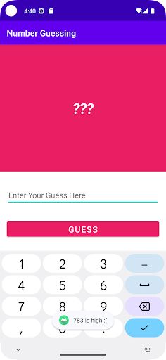 Number Guessing - Screenshot 4