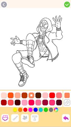 Miles Morales Coloring Book - Screenshot 4