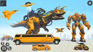 Flying Dino Robot Car Games - Screenshot 1