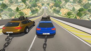 Chained Cars Stunt Racing Game - Screenshot 1