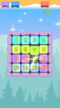 Sliding Numbers Puzzle - Magic - Screenshot 1
