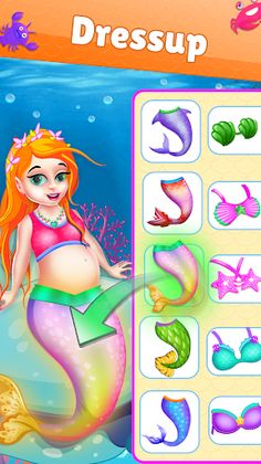Mermaid Mom & Baby Care Game - Screenshot 4