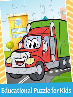 Kids Trucks Jigsaw Puzzle - Screenshot 1