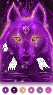Wolf Coloring Book Color Game - Screenshot 4
