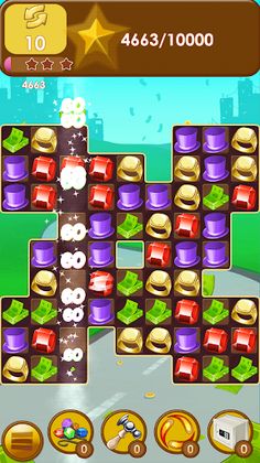 Capitalist Millionaire Match 3 - Screenshot 1