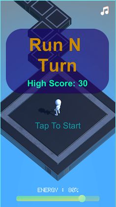 Run And Turn - 3D ZigZag game - Screenshot 1
