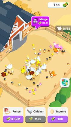Chicken Merge - Screenshot 2