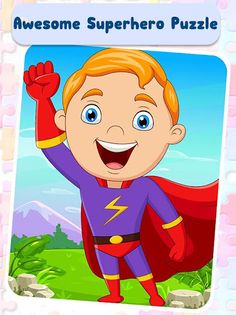 Kids Puzzles Superhero Puzzle - Screenshot 1