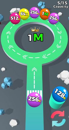 Ball Traffic : 2048 Merge - Screenshot 3