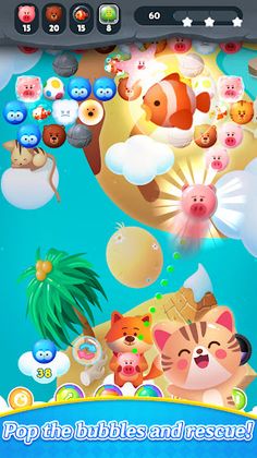 Bubble Shooter : Animals Pop - Screenshot 1