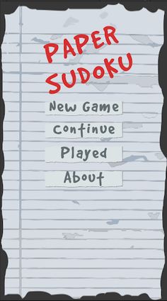 Paper Sudoku - Screenshot 1