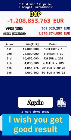 Until won 1st prize,I bought E - Screenshot 2