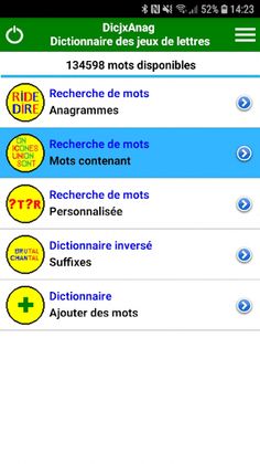 DicjxAnag - Jeux de lettres - Screenshot 1