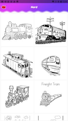 Coloring Fast Train - Screenshot 2