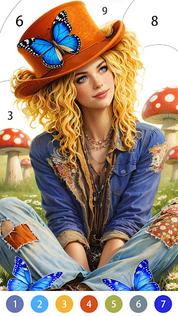 Golden Vibes Color by Number - Screenshot 3