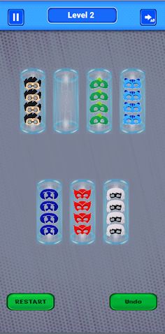 PJ Sort : Masks order puzzle - Screenshot 3