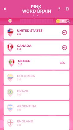 PINK WORD BRAIN - Screenshot 3