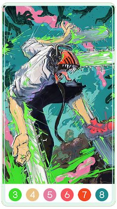 Chainsaw Man Color by Number - Screenshot 3