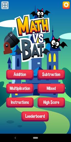 Math Against Bat Game - Screenshot 2