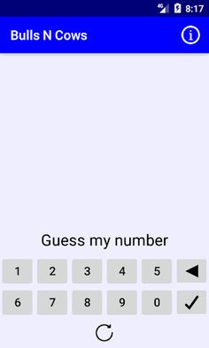 Bulls and cows - Screenshot 1