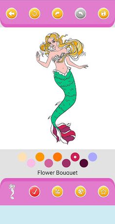 Mermaids to paint and color - Screenshot 3