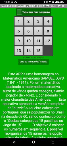 Sam Loyd e o jogo do 15 - Screenshot 2