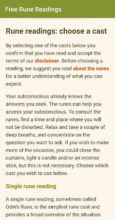 Free Rune Readings - Screenshot 2