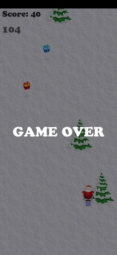 Ride on skis and collect gifts - Screenshot 4