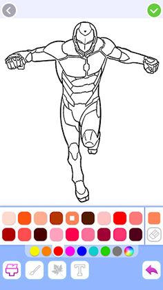 Iron Hero Superhero Coloring - Screenshot 4