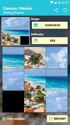 Cancun Sliding Puzzle - Screenshot 1