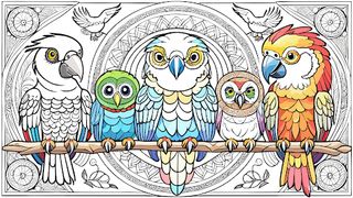 ASMR Color Mandala Bird Relief - Screenshot 1