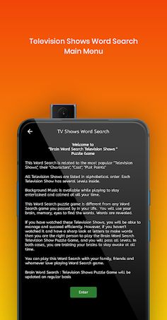 TV Shows Word Search - Screenshot 1