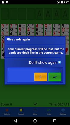 Jogos de Cartas Solitário - Screenshot 3