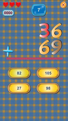 Four Operations-Blue Math Game - Screenshot 3