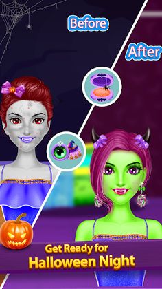 Halloween Day Makeup & Dressup - Screenshot 4