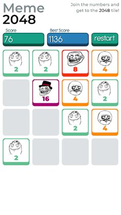 Meme 2048 - Screenshot 2