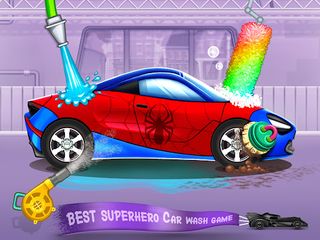 Superhero Car Wash Car Games - Screenshot 1