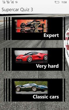 Supercar Quiz 3 - Screenshot 1
