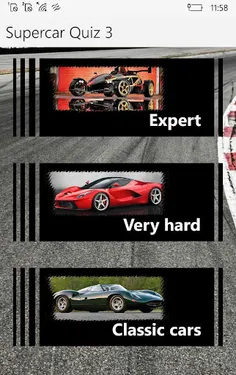 Supercar Quiz 3 - Screenshot 1